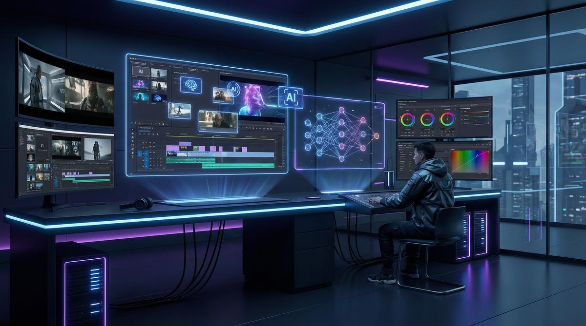 国产主播AI视频创作工作室